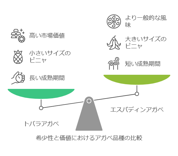 アガベ　なぜ高い　一般種と希少種　違い